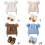 Adorable Knitted Bear Cap With Matching Socks Acrylic-Brown 6