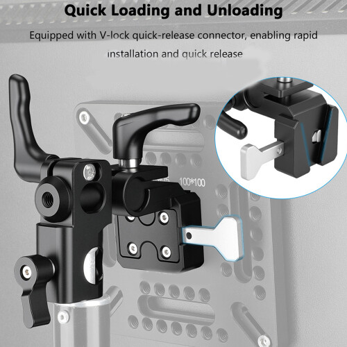 Multiple Angle Adjustable V Mount Adapter Plate for Photography 1