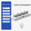MK424U 4-Key  Customized Keyboard with Mechanical   USB Macro Programmable RGB Gaming Keyboard White 7
