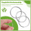 60 Pcs 20mm Outside Dia Universal Split Key Rings Keychain Holders 4