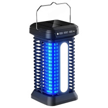 Destructeur D'Insectes Solaire 2 en 1 Portable et Rechargeable, Étanche, pour L'Intérieur et L'Extérieur de la Maison et Du Jardin