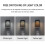 10X Reading Wall Light with USB Port Charging  Rack Bedside Lamp with  -Black 6