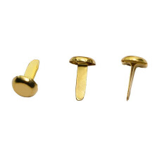 3X 1/2 Inch Brass Paper Fasteners, Paper Fasteners for Handicraft Projects, Decorative DIY Supplies, 8 x 14 mm