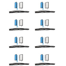 8X Bil Dual Zone Luftkonditionering VäRmeventil Reparationssats 6480E3 för 407 2004-2016 C5 2001-2008