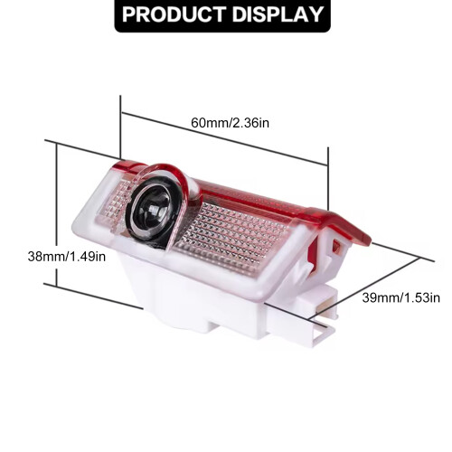 1 Pair Door Welcome Projector Light Automotive Accessory for 2