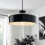 Litecraft Kye Ceiling Pendant Light - Glossy Black 2
