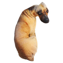 4X 3D Cute Bend Dog Printed Throw Pillow Lifelike Animal Funny Dog Cosplay Children Favorite Toy Cushion for Home