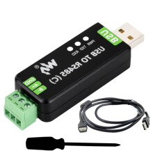 Waveshare Convertisseur Bidirectionnel Isolé USB Vers RS485, Qualité Industrielle FT232RNL, Portée de 1200 Mètres