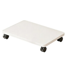 Under Desk Printer Stand with Caster Wheels Movable Printer Copier Shelf and CPU Holder for Heavy Duty Storage White
