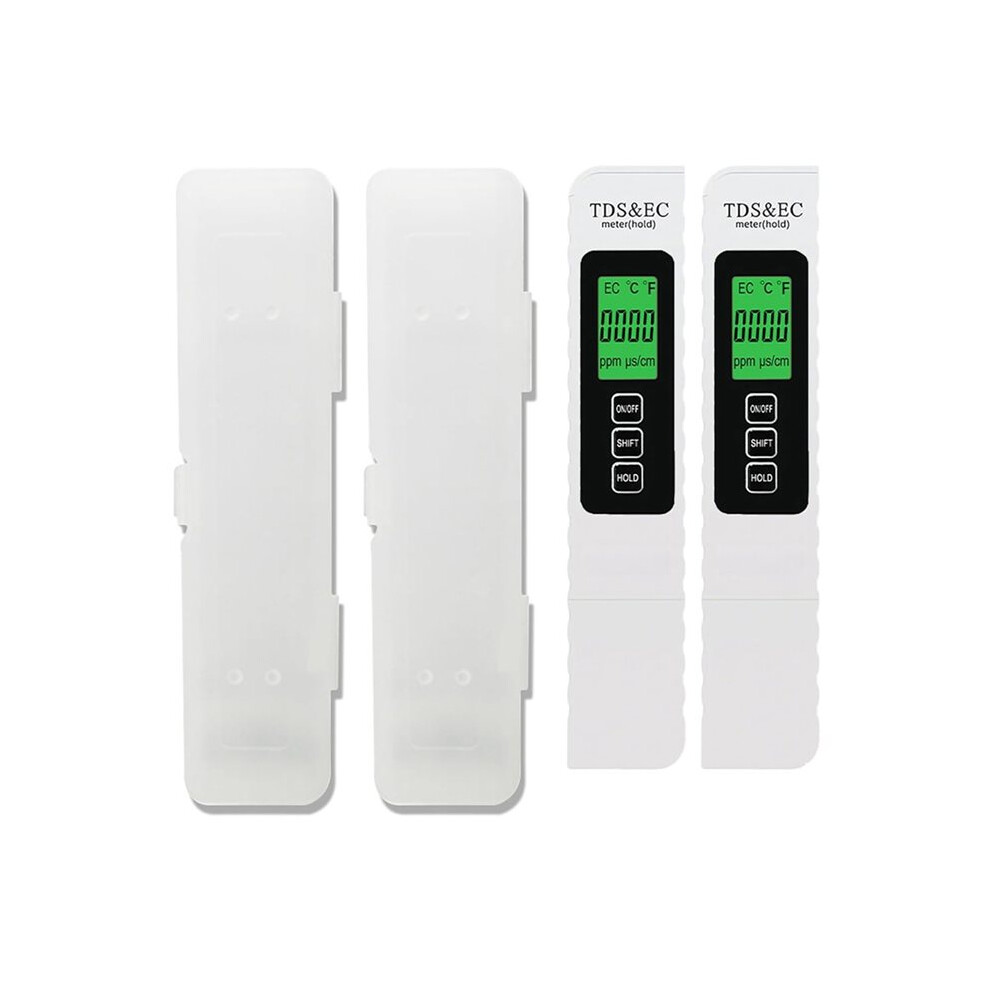 2Pcs Digital Water Tester With Display & Atc,New Tds Meter, Tds, Ec & Temperature Meter For Drinking Water, Aquariums 4712027081998