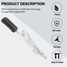 USB 2.0 Male to IDE Adapter Converter Cable Hard Drive Adapter Cable for PC 2.5" 3.5" HDD Hard Drive
