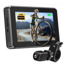 1080P Fietsspiegel, Fiets Achteruitrijcamera 4.3In Scherm Nachtzicht Stuurcamera voor Fiets Mountainbike
