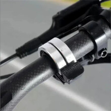 Aluminum Double Bicycle Bell - Loud Clear Sound for 22mm Handlebars for Bike Safety Accessory Black