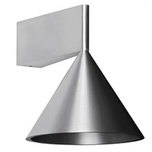 Nordic Geborsteld Metalen Kleine Wandlamp, Woonkamer, Studeerkamer, Eetkamer, Decoratieve Kegelvormige Wandlamp Zilver