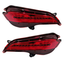 For Vios 2019 Yaris 2017 - 2019 Car Rear Bumper Fog Lamp Start- Animation Turn Signal Brake Warning Light
