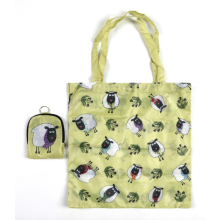 Scottish Thistle & Wool-Iam Sheep Folding Shopping Bag And Pouch