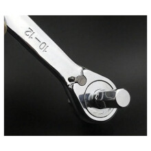 Multi Tool Double End Wrench 1PC High Quality CR-V Ratchet Allen Wrench Ratchet Wrench Key Hex Metric 10-12mm