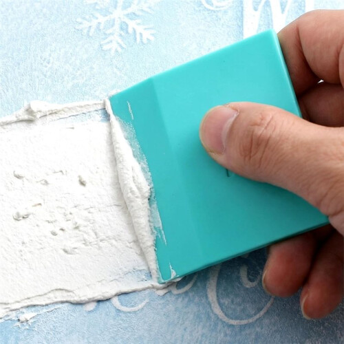 Confezione da 3  Spatole In Gomma - Ottimizzate per L'Uso con Stencil e Trasferibili con Supporto A Rete -  Spatola 2