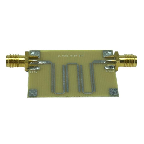5pcs 2.4GHZ Microstrip Bandpass Filter Electronic Component Bandpass Filter Module 2.4GHz 1.6 mm Thick Microstrip Filter 1