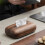 Walnut Wood Tissue Box Cover Holder, Modern Rectangular Design with Removable Lid, Minimalist Home Decor 4