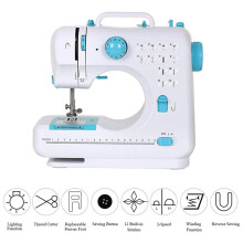 Sewing Machine for Beginners Portable Electric Hand Sewing Machine 12 Built-in Stitches Foot Pedal US Plug