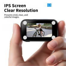 Cámara de Acción Thumb Sport Cam de 1.47 Pulgadas y 120 Grados para Bicicleta, Cámara Portátil, Grabadora de Video Blanca