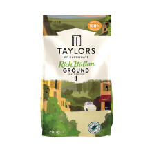 Taylors Rich Italian Roast and Ground Coffee 200g 6314