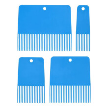 4 Pcs Texture Paint Comb Tool for Artistic Painting, Fine Grain Scraping Comb for DIY and Professional Use