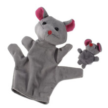 Grigio topo mano dito fantoccio Puppets