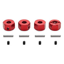 Kit de Conector Sextavado de Atualização de Carro RC 12MM para MAXX Acessórios de Carro RC Vermelho