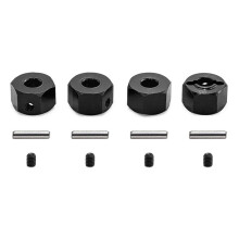 Kit de Conector Sextavado de Atualização de Carro RC 12MM para MAXX Acessórios de Carro RC Preto