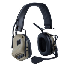 WOSPORT HD-08 5th-Gen Tactical Headphone -Mounted Soundproof Headphone for Shooting Ear Protection Earphones Mud Color