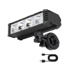 Bike Lights for Night Riding, USB Rechargeable LED Bicycle Light with LCD Dispaly, Mountain Bike Headlight