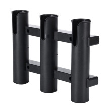 3 Tubes Link Fishing Pole Holder Boat Rod Holders Plastic Fishing Rod Racks for Boat Garage Cooler Trailer