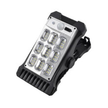 Lampe Solaire D'Extérieur à Pince avec Détecteur de Mouvement, Étanche, Rechargeable, pour le Camping et L'Aménagement Paysager
