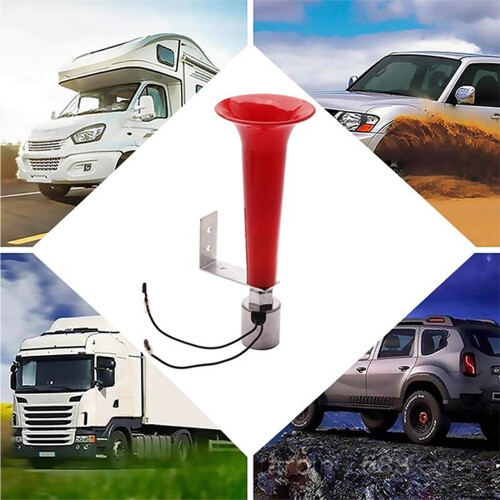 High Output Air Horn Marine Horn Plastic Construction-Silver 2
