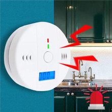 Allarme Monossido di Carbonio, Allarme Fumo, Rilevatore di CO con Display LCD, Allarme Wireless per La Casa, Rilevatore di Fughe di Gas Tossici,