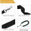 20m black nylon dog training leash with 6.5cm metal snap hook 3