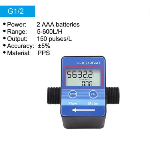 Gear Digital Flow Meter Positive Displacement Liquid Flow Gauge High Precision Digital Flow Measurement Device 2