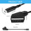 Προσαρμογέας SCART σε HDMI - Μετατροπέας με καλώδιο - Full HD - 2 θύρες - SCART 3