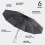Fully Automatic Reverse Folding Umbrella with Windproof Reflective Stripe UV Umbrellas for Carabiner Handle Travel,A 5