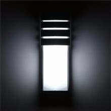Waterproof Outdoor 12W LED Porch Light Black Aluminium Wall Lamp Garden Courtyard Corridor Balcony Sconce AC110V 220V A