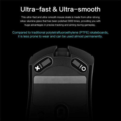 Replacement Mouse Skates for  DeathAdder V3 Pro Feet for Enhanced Glide & Precision in Gaming White 1