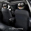 2Pcs Polyester Car Headrest Covers with Lovely Smile Patterns 7