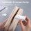 Light Reading Clip Book Light Rechargeable Clip Bookmark Book Light LED Reading Light Portable Bedside Table Lamp,C 5