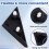 Pillar Trim Molding Rear View Mirror Triangle Trim Panel 86190J9000 for  ,Right 6