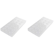 2X 3D Chocolate Mold Homemade Square Chocolate Diy Pastry Tools Polycarbonate Chocolate Moulds