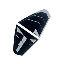 Rear Window Side Vent Louver Cover Decorative Strip for Sagitar 2012-2018. Glossy Black