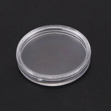 20 Stk Kleine Runde Transparente Kunststoff-Muenzkapseln Box 30mm