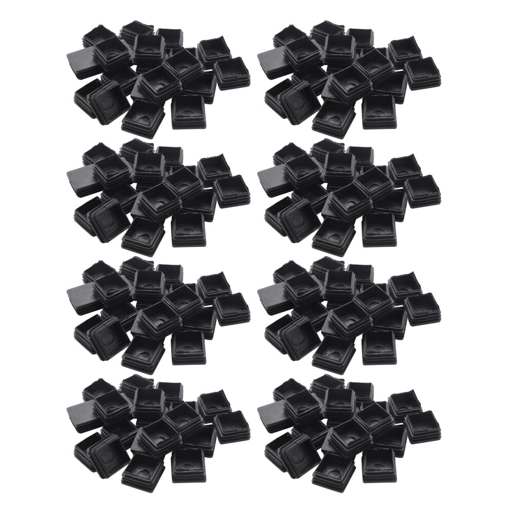 160 Pcs Plastic Square Blanking End Caps Tube Inserts 25Mm X 25Mm 6034263349556